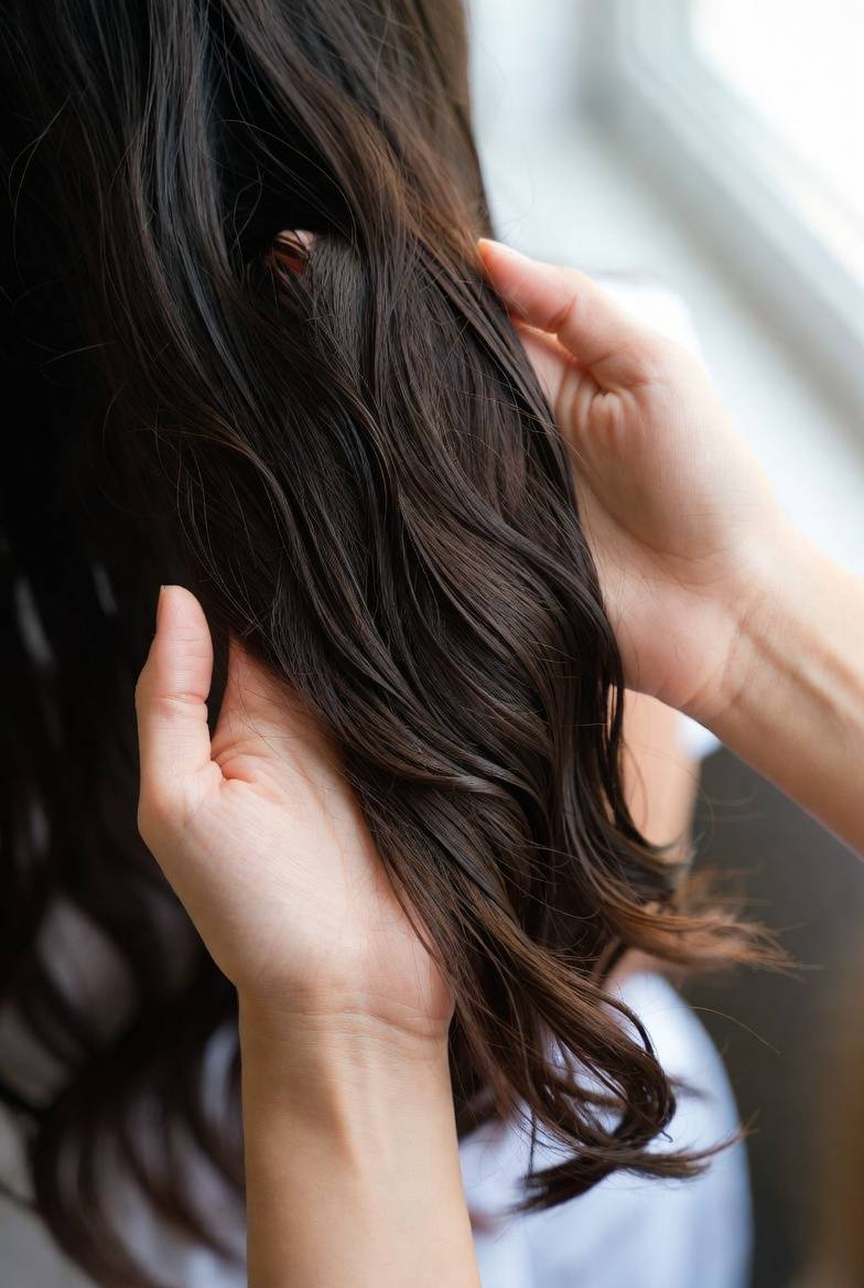 Woman with shiny, healthy hair — how to have healthier hair