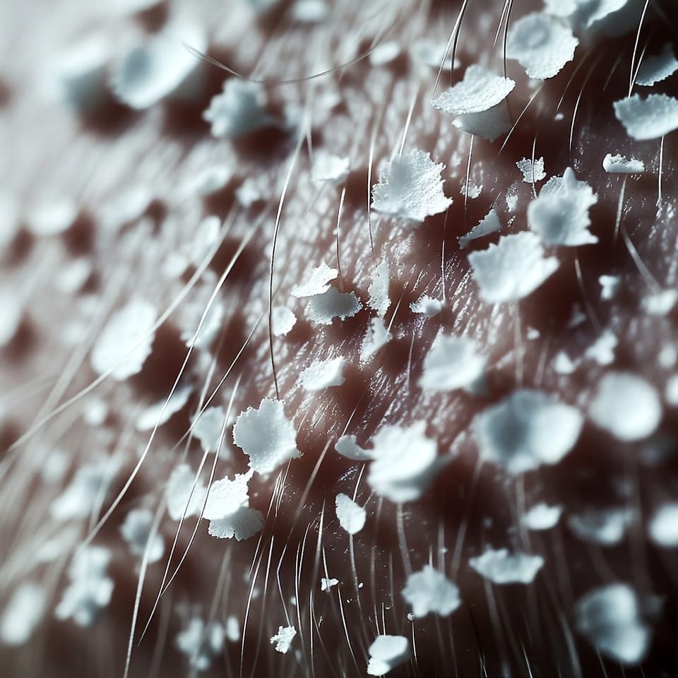 Dandruff flakes on the scalp and hair — what dandruff is and why it occurs