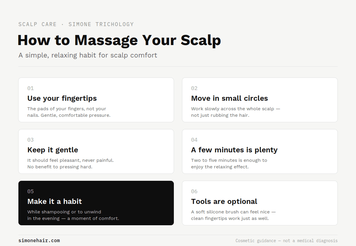 Six-step guide on how to massage your scalp