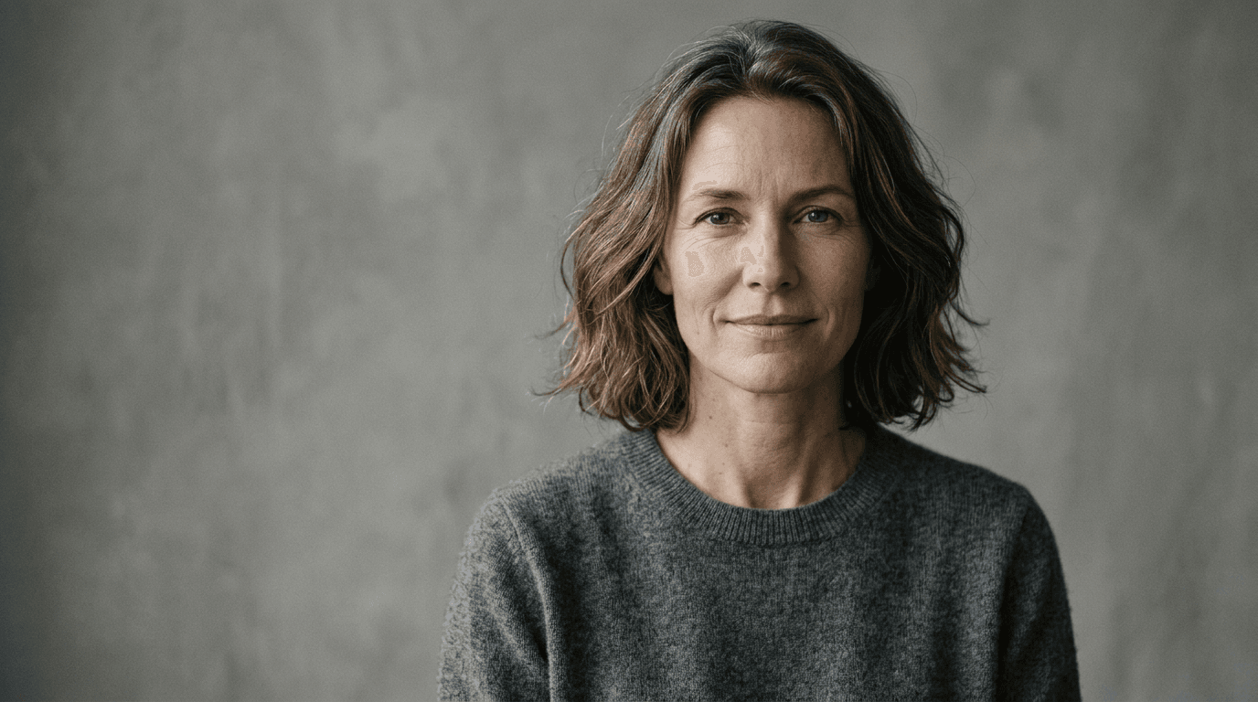 Woman with natural, healthy-looking hair — female hair loss explained