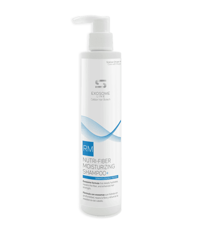 Nutri Fiber Moisturizing Shampoo Plus 250 ml by SIMONE TRICHOLOGY, a moisturising shampoo for dry, dull hair