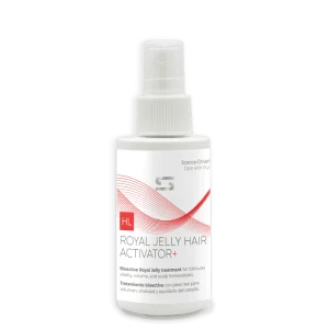 Royal Jelly Hair Activator Plus by SIMONE TRICHOLOGY, a leave-in royal jelly serum for fine, weakened hair