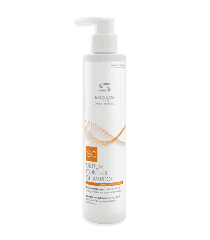 Sebum Control Shampoo Plus 250 ml by SIMONE TRICHOLOGY, for greasy roots and oily scalps