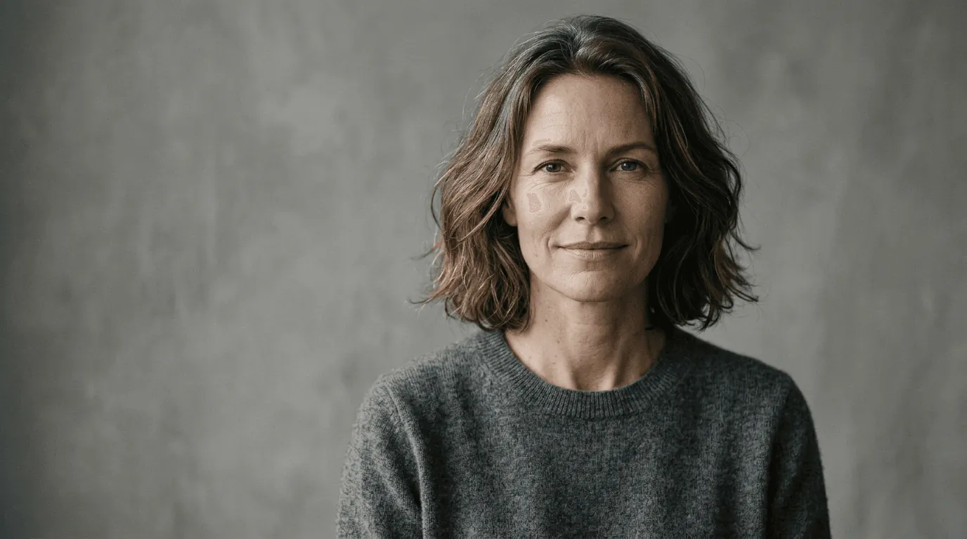 Woman with natural, healthy-looking hair — female hair loss explained